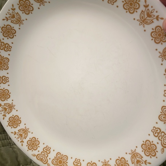 Vintage CORELLE Butterfly Pattern Golden Tan & White Dinner Plate 1 Piece - Picture 3 of 7